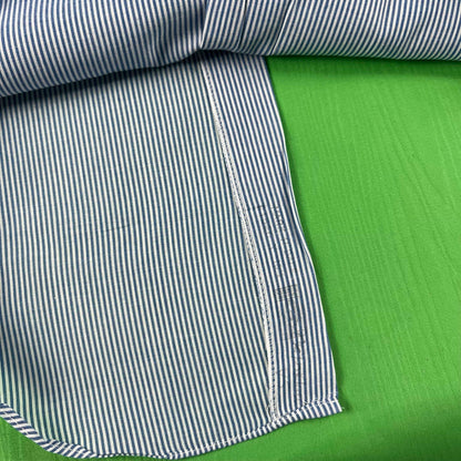 80s Arrow Canada Striped 'Mark Collar' Shirt- L