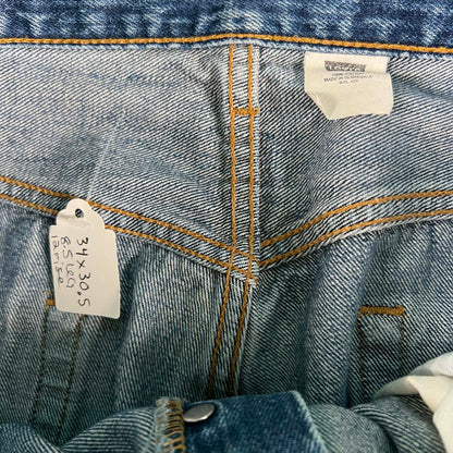 00s Paper Tag Levi's 501 Perfectly Worn Denim- 34x30.5