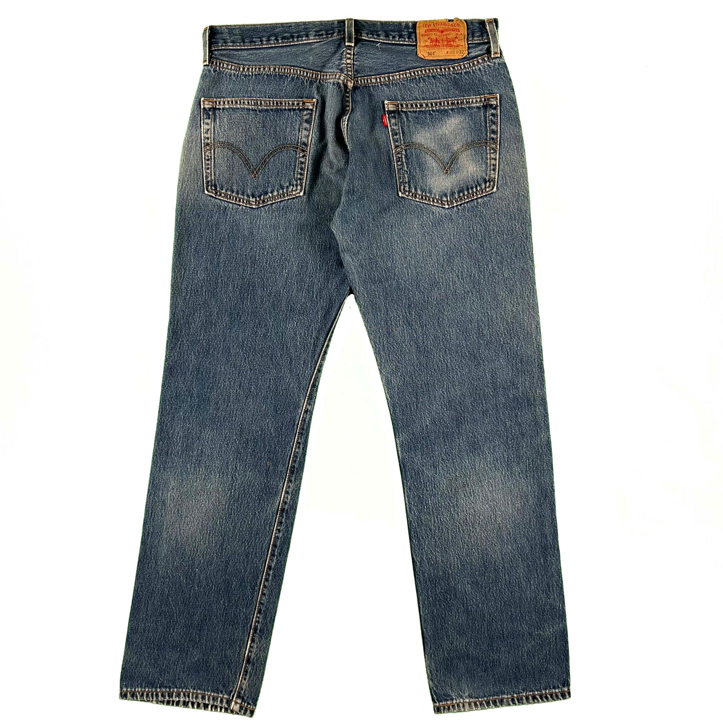 00s Paper Tag Levi's 501 Perfectly Worn Denim- 34x30.5