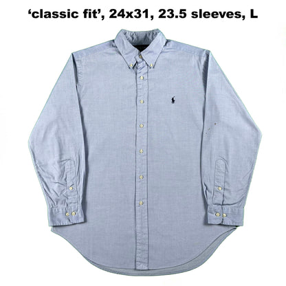 Vintage Ralph Lauren 100% Cotton Button Up Shirts- SELECT SHIRT