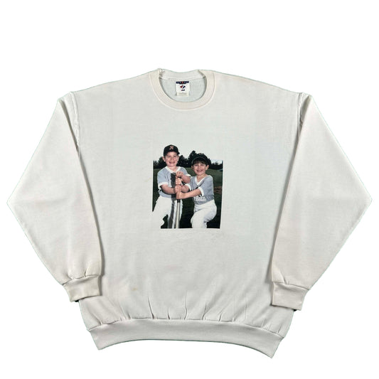 90s Photo Print T Ball Sweatshirt- XL