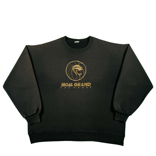 90s Sun Faded Black MGM Grand Las Vegas Sweatshirt- XL
