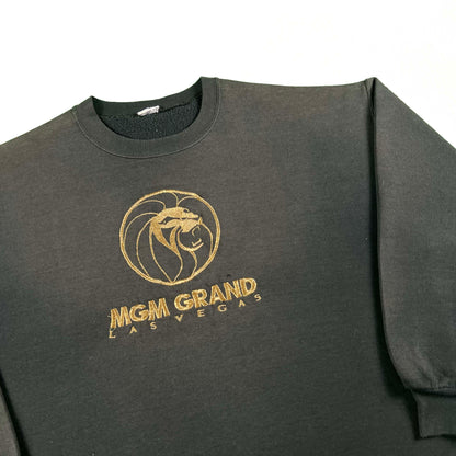 90s Sun Faded Black MGM Grand Las Vegas Sweatshirt- XL