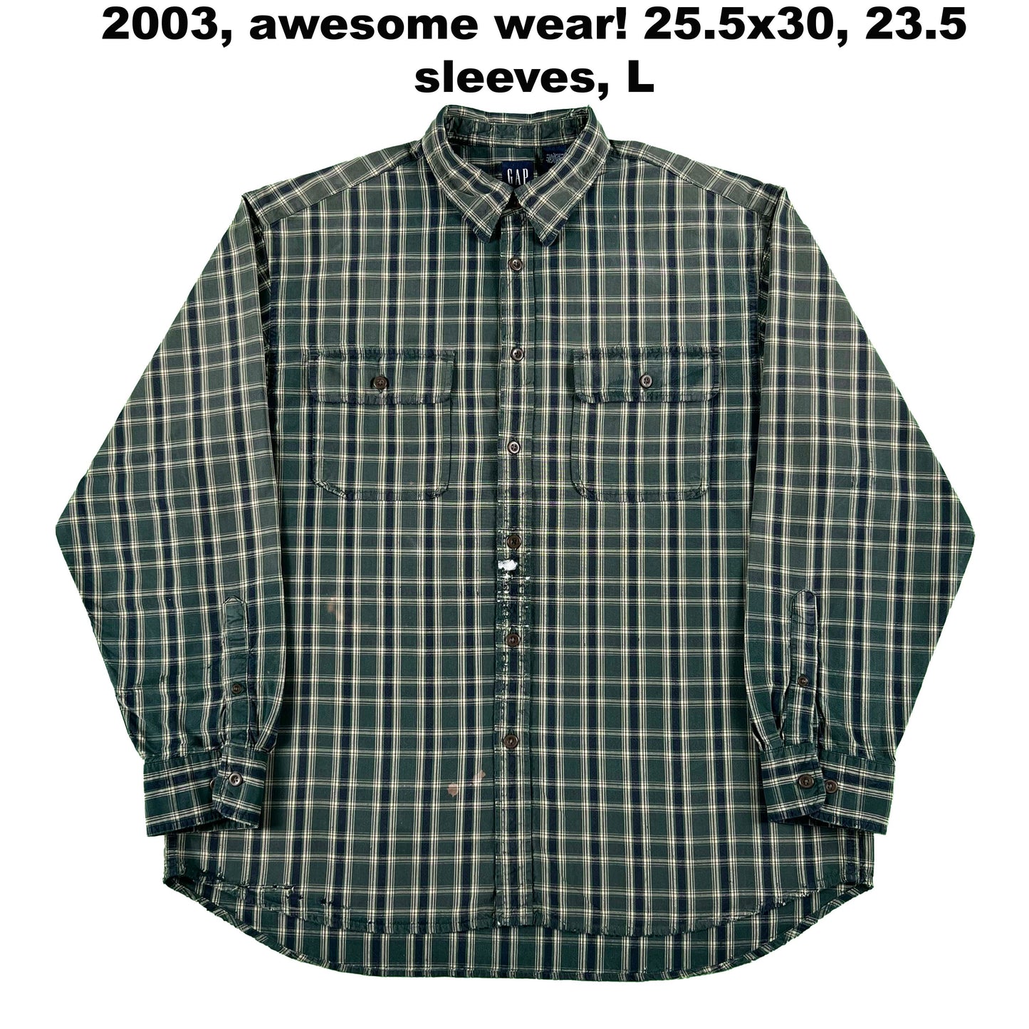 Vintage Gap 100% Cotton Button Up Shirts- SELECT SHIRT