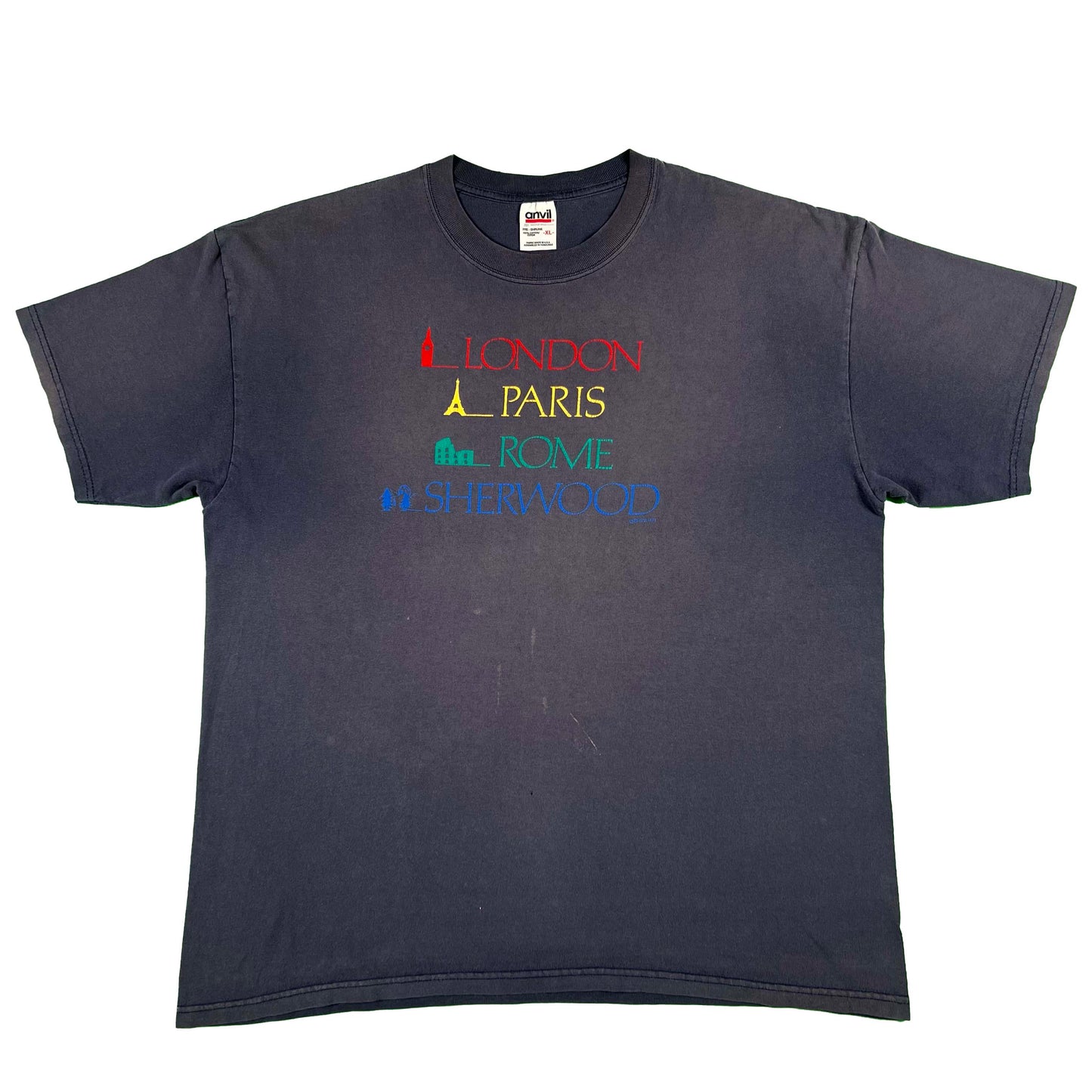 00s London, Paris, Sherwood Oregon Tee- XL