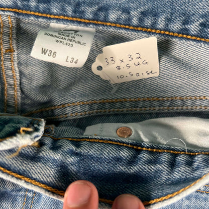 00s Levi's 501 Released Hem Denim- 33x32