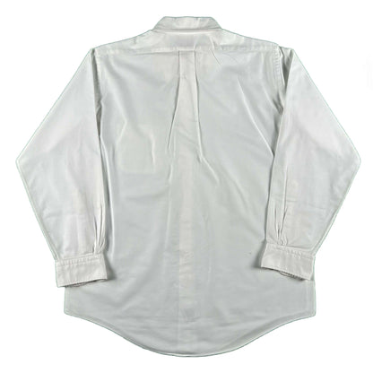 Brooks Brothers White Oxford Shirt- L