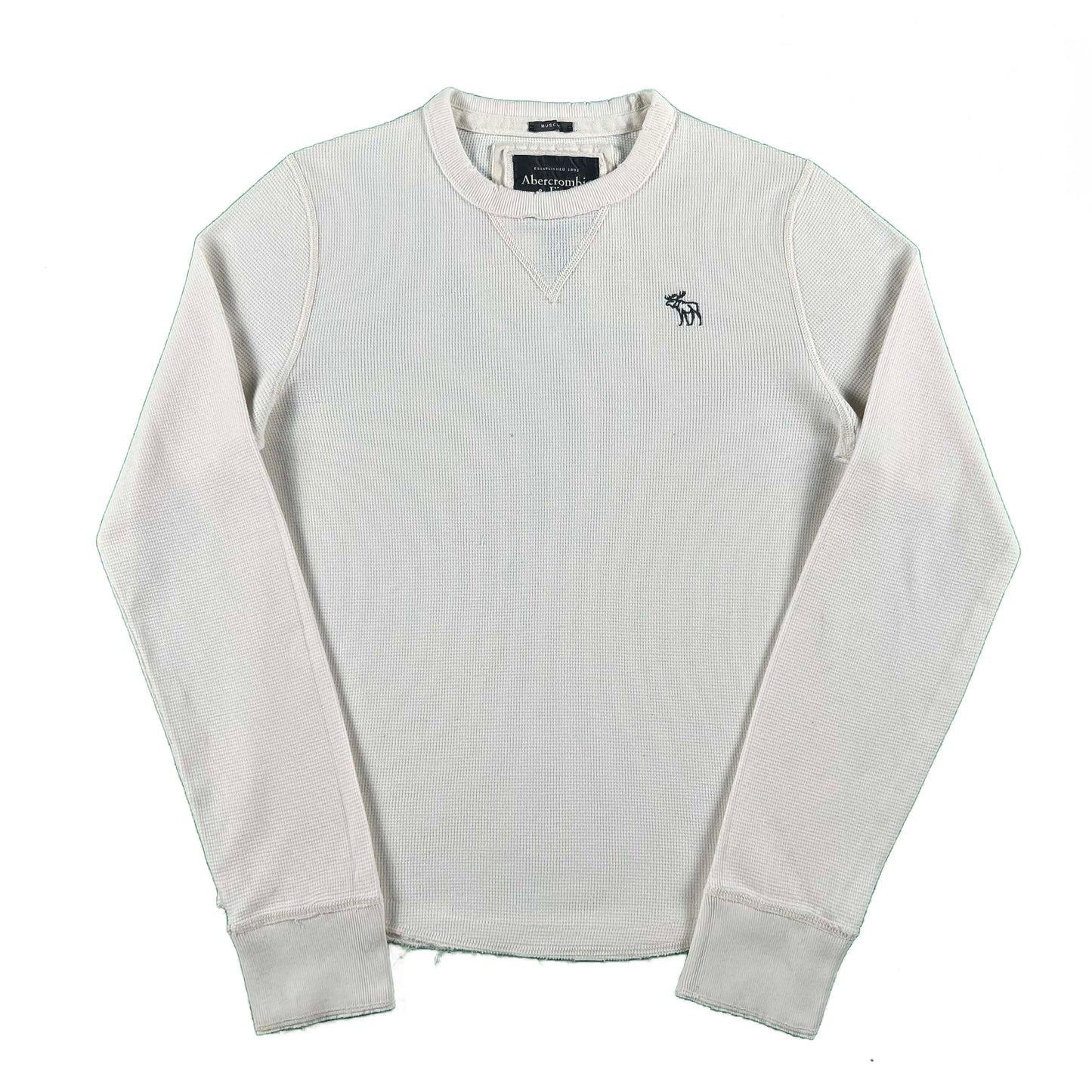 00s Abercrombie & Fitch Waffle Knit Thermal- M