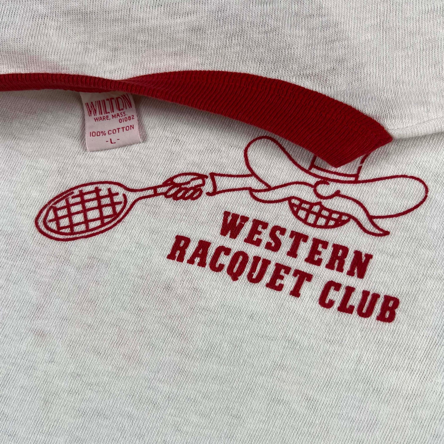 60s Western Racquet Club Ringer Tee- M