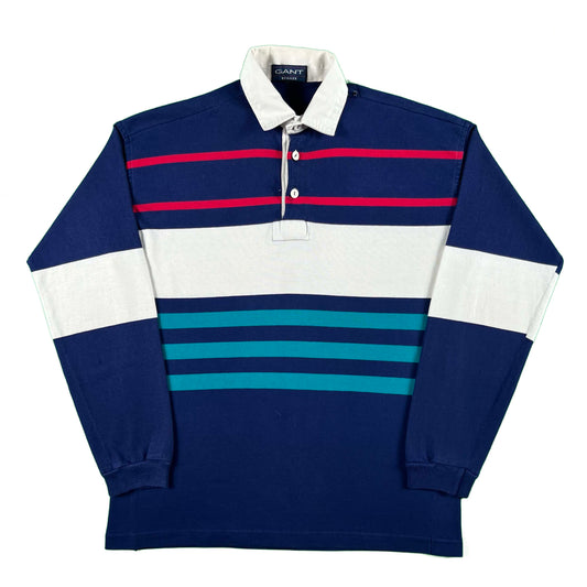 90s Gant 'Rugger' Rugby Shirt- L
