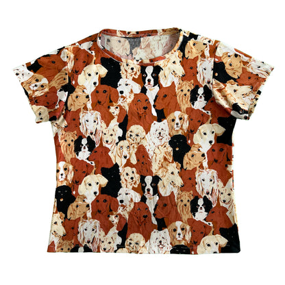 70s AOP Dog Tee- M