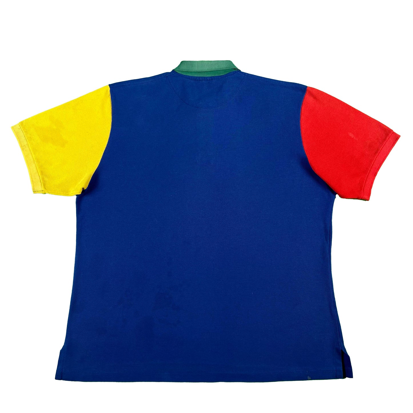80s Lands' End Colorblock Polo Shirt- XL
