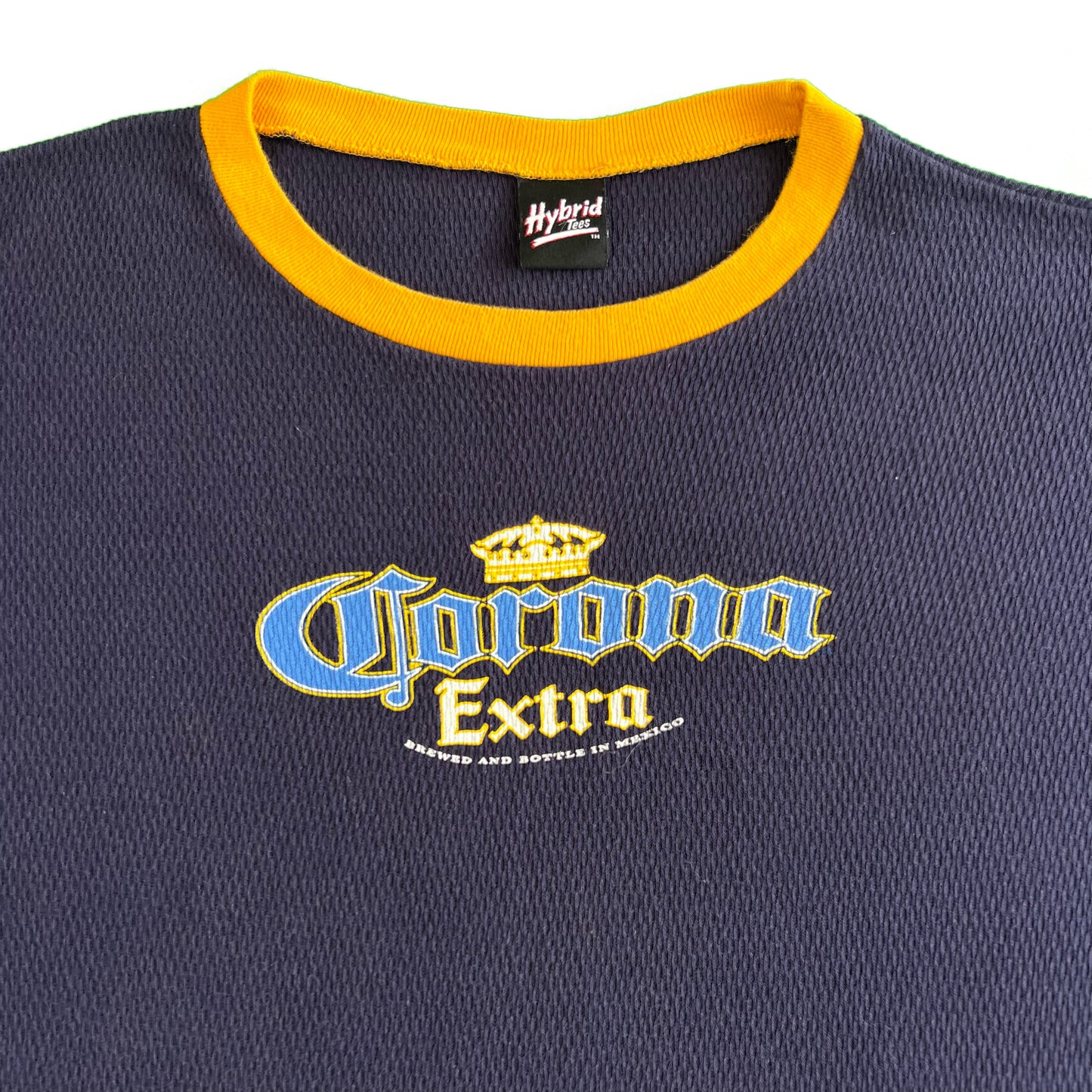 00s Corona Extra Waffle Knit Thermal Shirt-