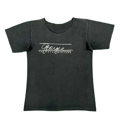 80s Sun Faded Black Cut Neck Georgia Tee- M