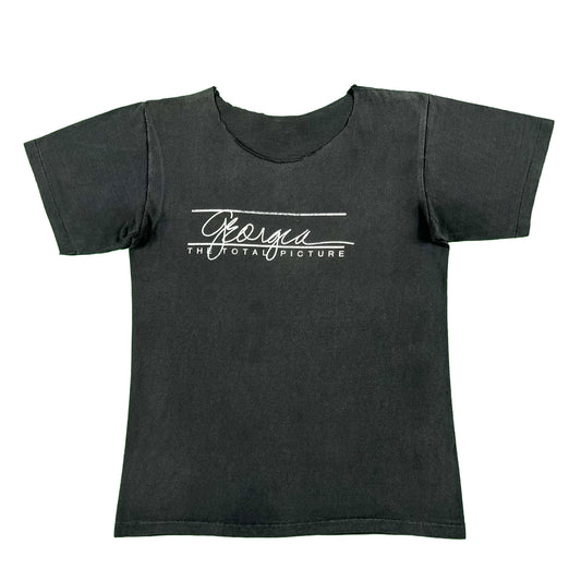 80s Sun Faded Black Cut Neck Georgia Tee- M