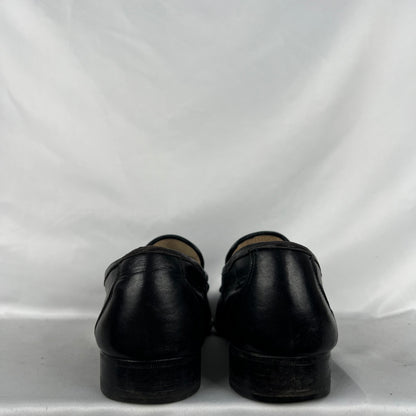 90s Soft Black Made in Italy Leather Tassel Loafers- M's 11, W's 12.5