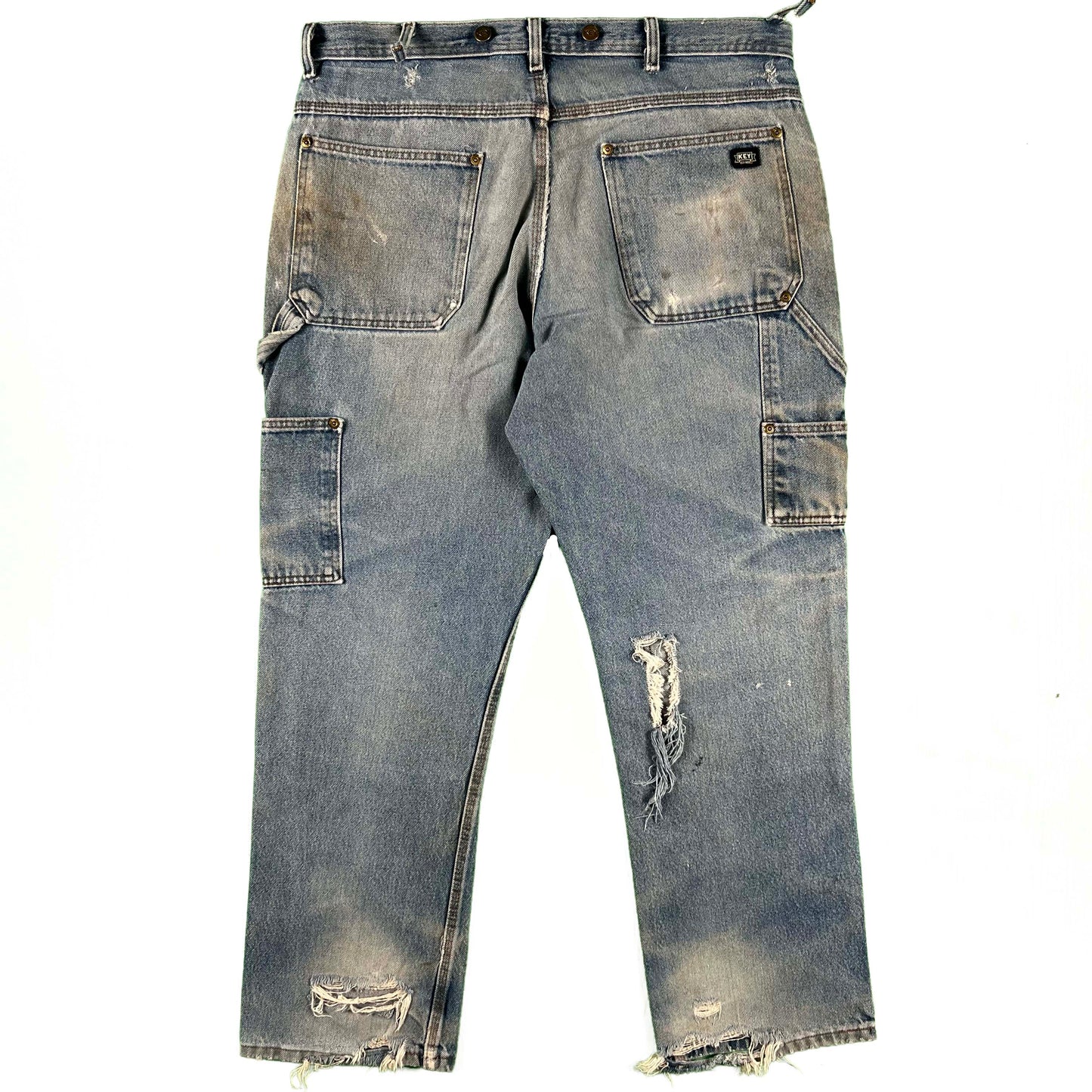 00s Thrashed Key Double Knee Denim- 36x30