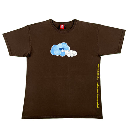 90s/00s Burton 'three feet of fresh...' Tee- L