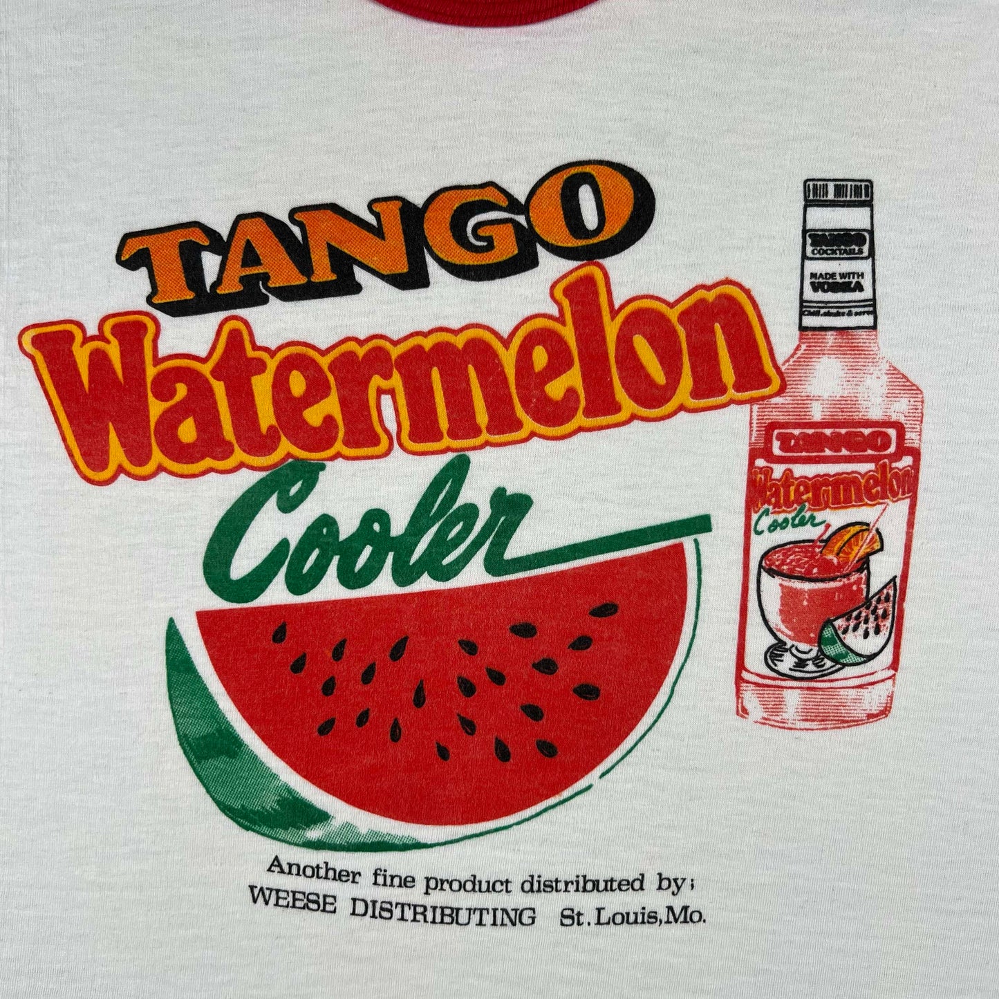 80s Watermelon Cooler Ringer Tee- S