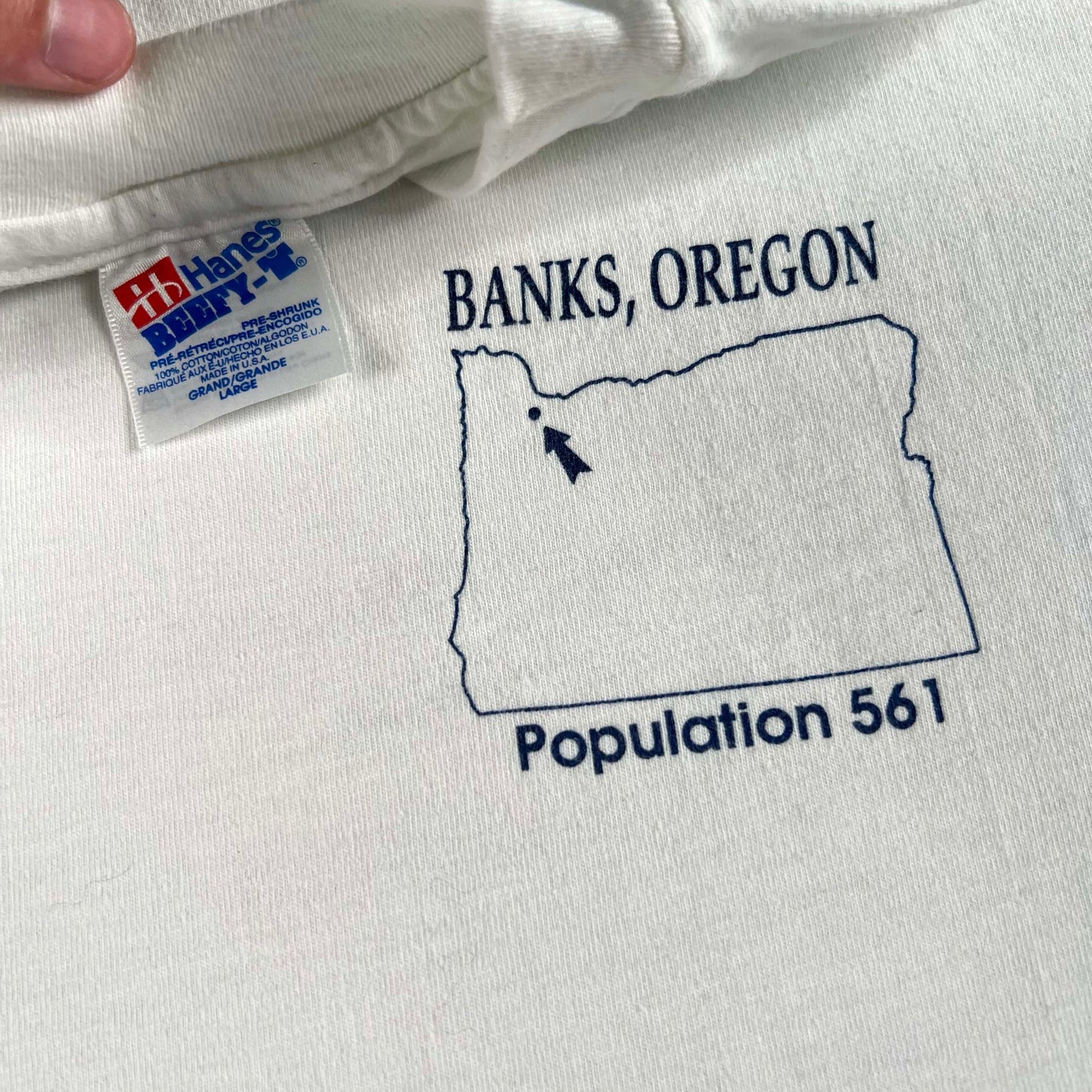 90s Banks Oregon List Tees- SELECT T SHIRT