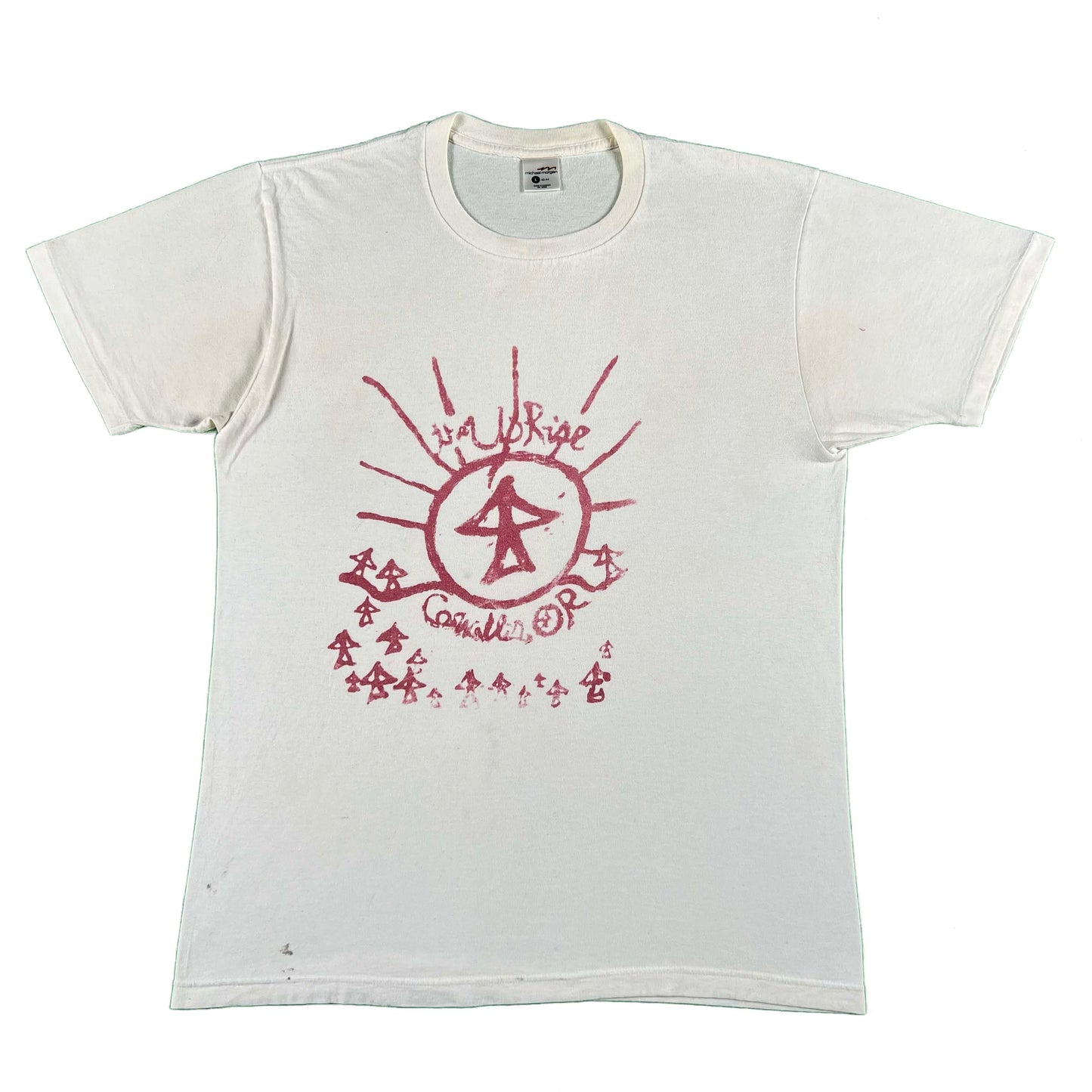90s 'The Rise Corvallis, OR' Mushroom Tee- L