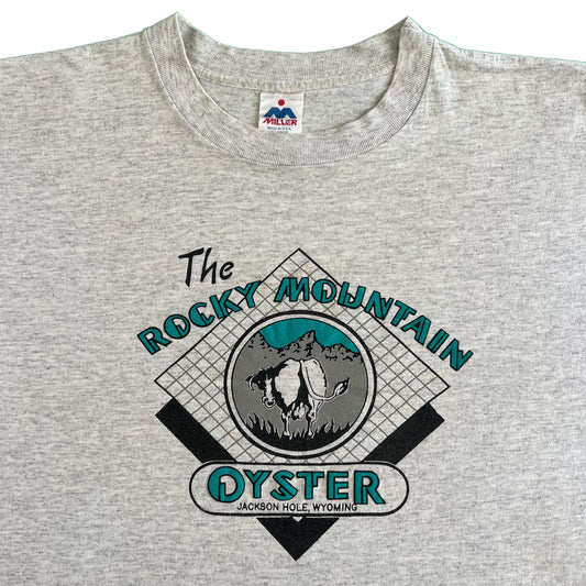 90s Jackson Hole, WY Rocky Mtn Oysters Tee- XL