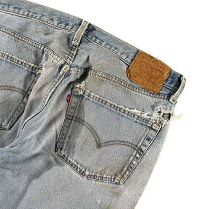 90s Thrashed Levi's 501s- 38x30.5