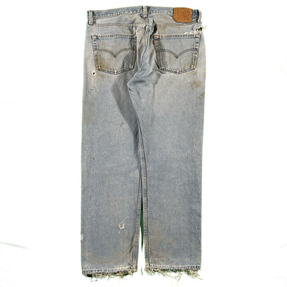 90s Thrashed Levi's 501s- 38x30.5