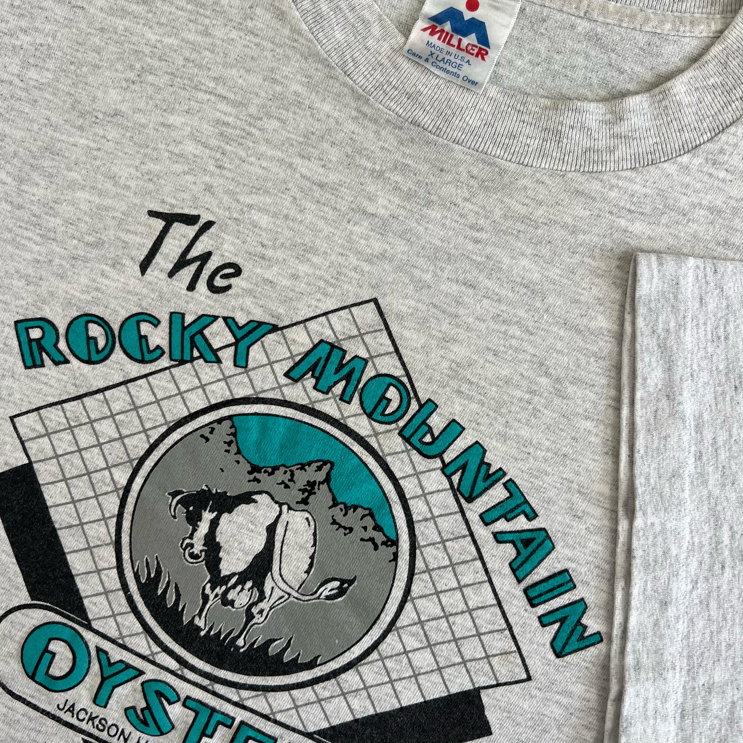 90s Jackson Hole, WY Rocky Mtn Oysters Tee- XL