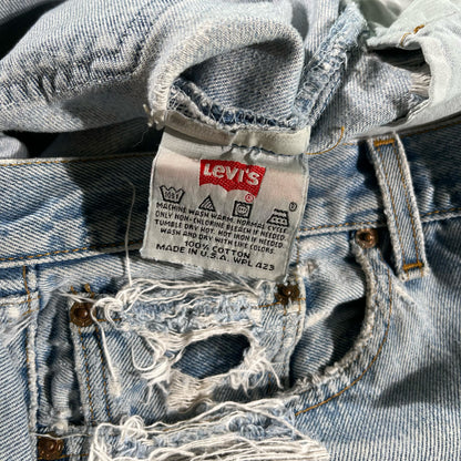 90s Thrashed Levi's 501s- 38x30.5