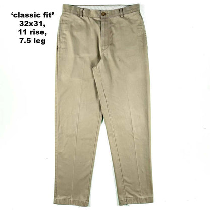 Vintage L.L. Bean Cotton Chino Pants- SELECT PAIR