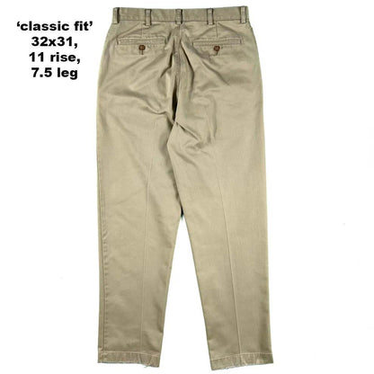 Vintage L.L. Bean Cotton Chino Pants- SELECT PAIR