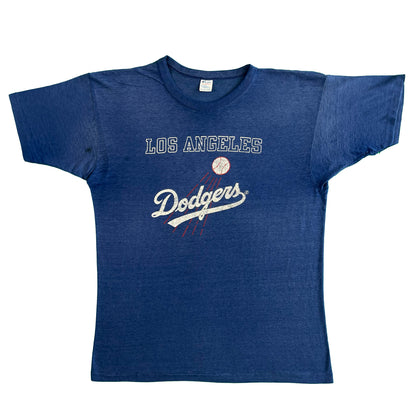 80s LA Dodgers Paper Thin Champion Tee- L