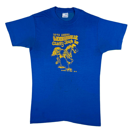 80s Country Slough Run Horse Tee- L