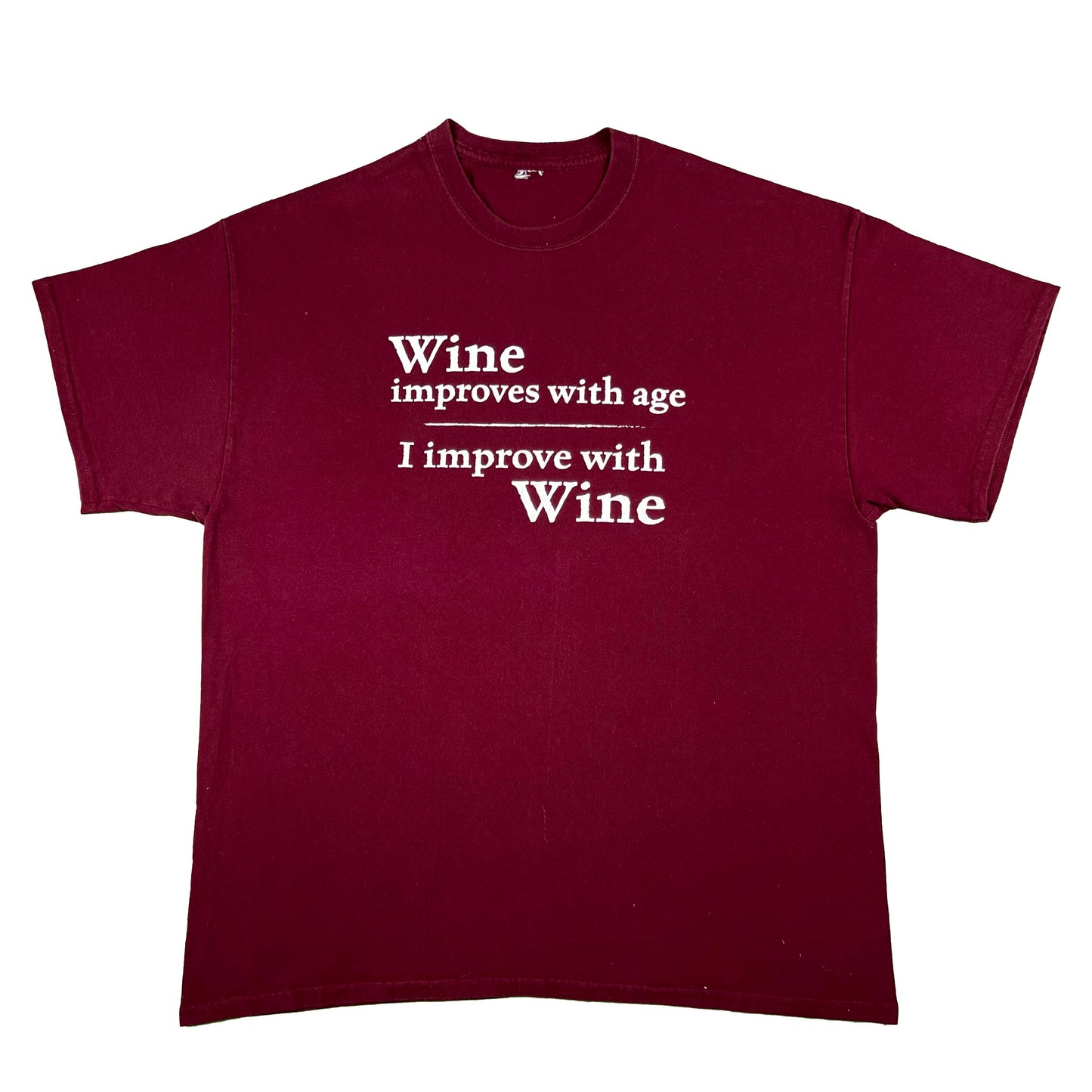 00s I Improve with Wine Tee- XL