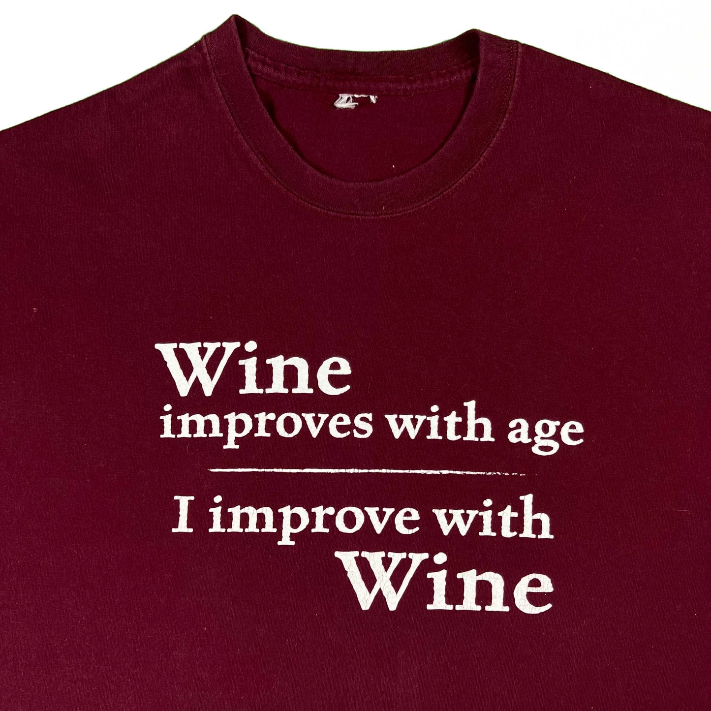 00s I Improve with Wine Tee- XL