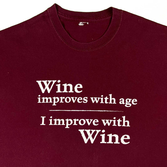 00s I Improve with Wine Tee- XL