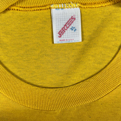 80s Blank Yellow Tee- XL