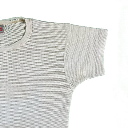 50s Short Sleeve Waffle Knit Thermal- M