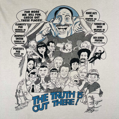 90s Simpsons x Mad X Star Trek etc Trivia Tee- L