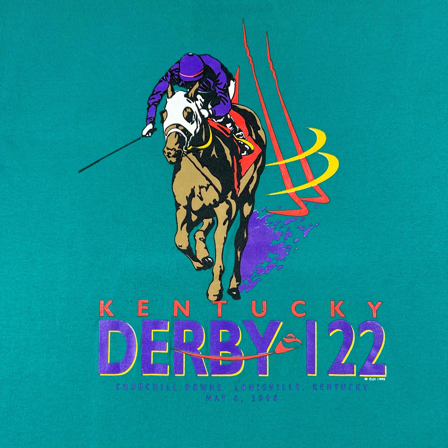 90s Kentucky Derby Tee- L