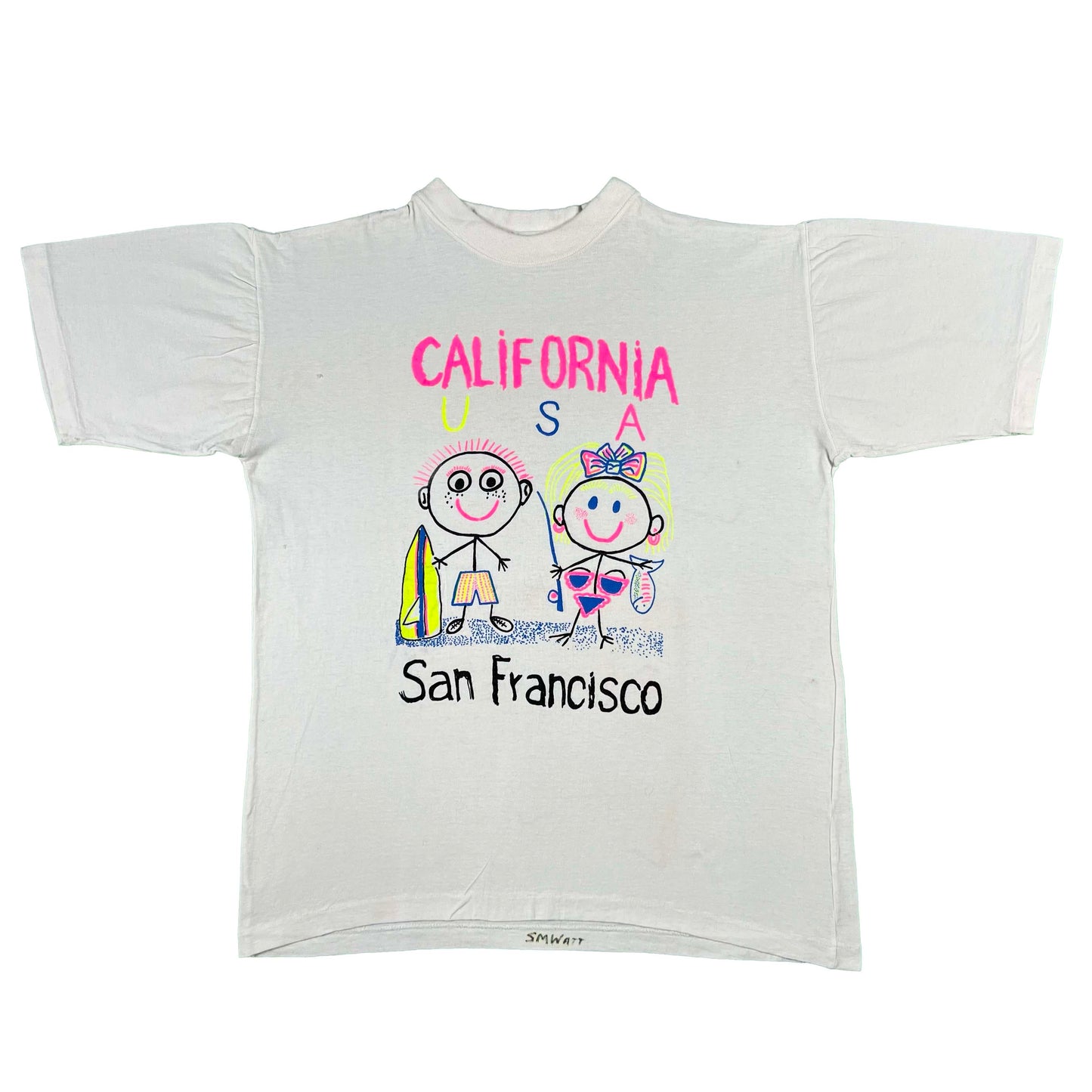 80s California USA SF Stick Figure Tee- M