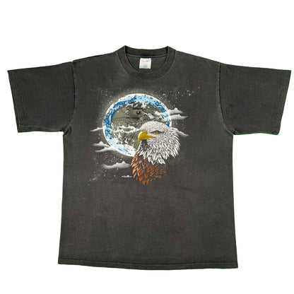 90s Sun Faded Bald Eagle Moon Tee- XL