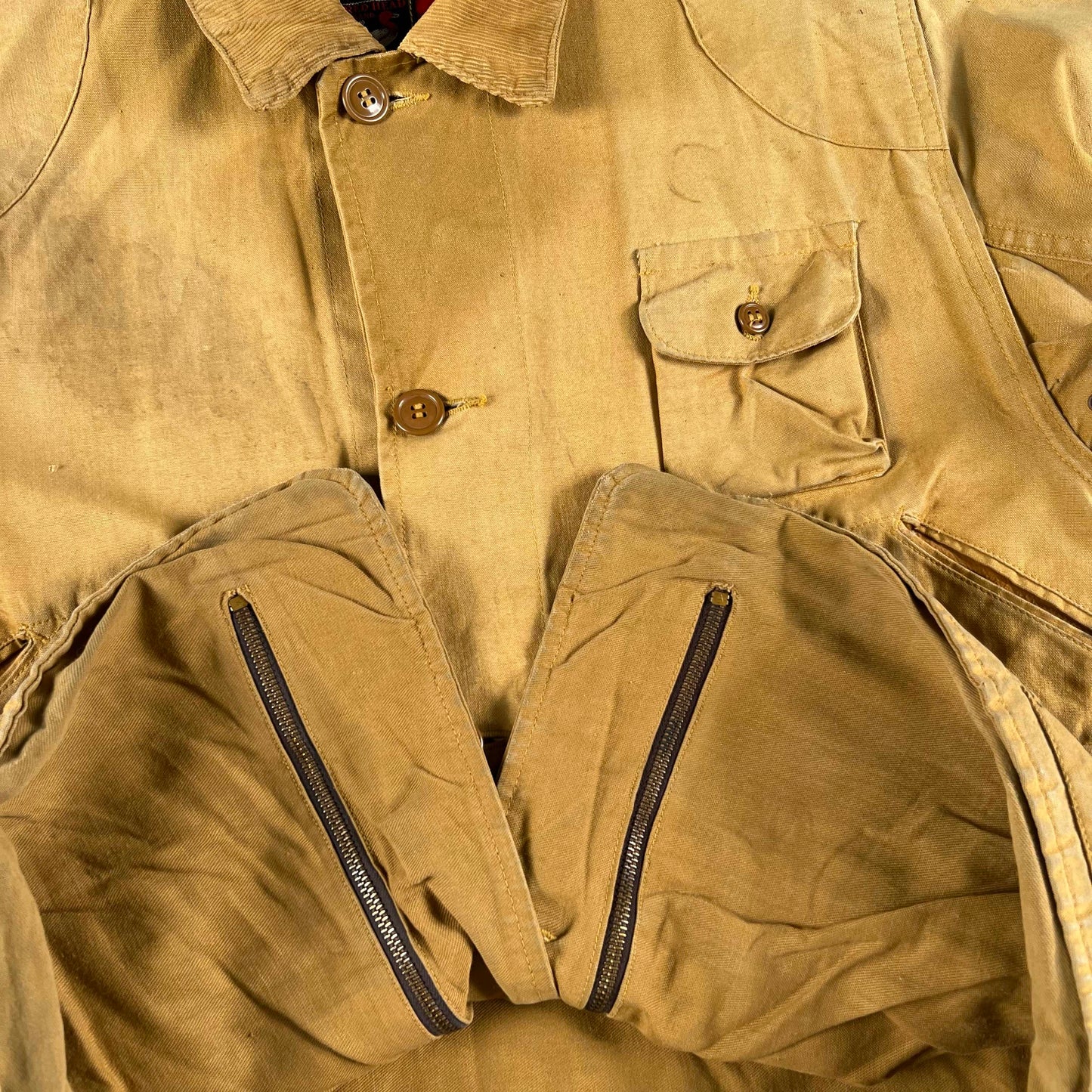 50s/60s Red Head Cotton Canvas Hunting Jacket- L