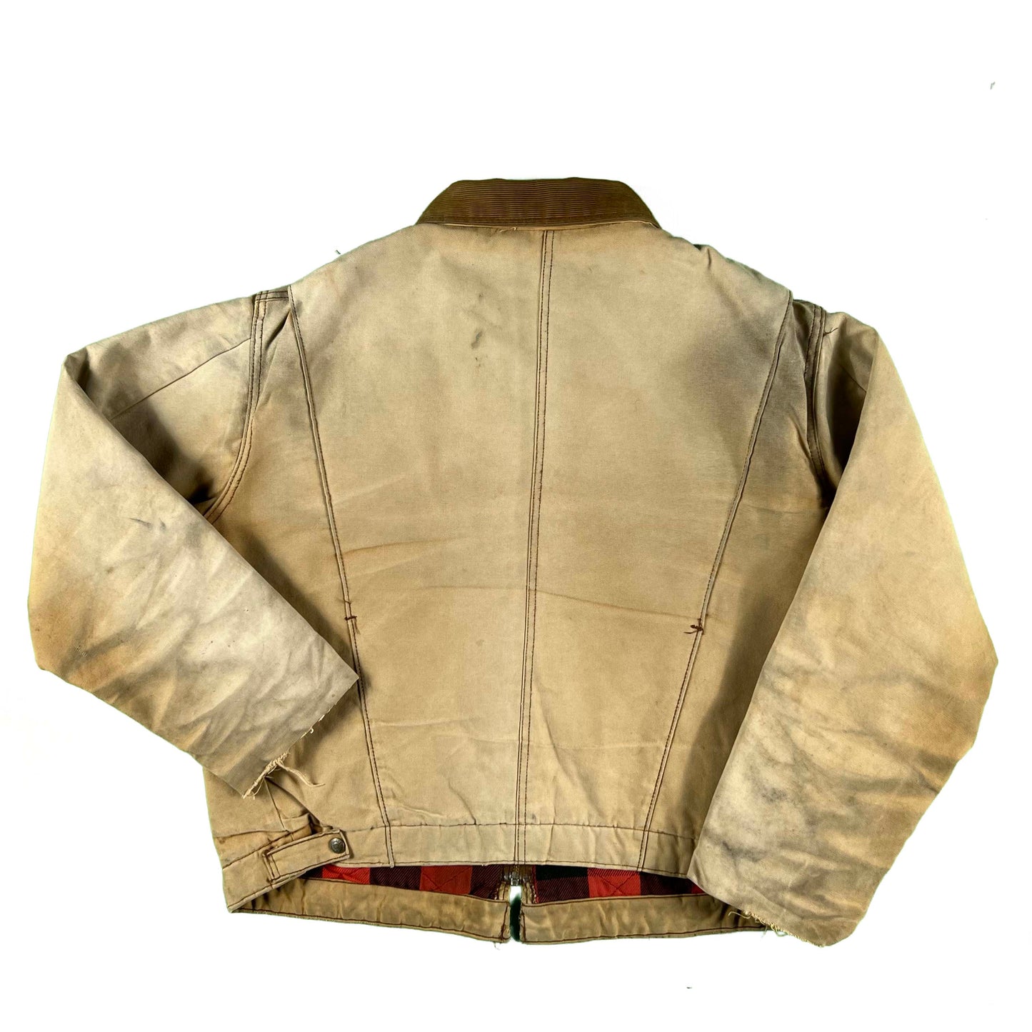 80s Sun Faded Key Canvas Trucker Work Jacket- XL