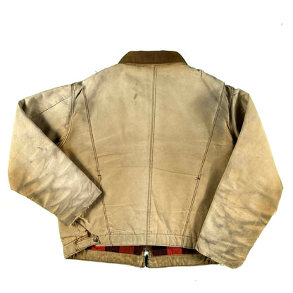 80s Sun Faded Key Canvas Trucker Work Jacket- XL