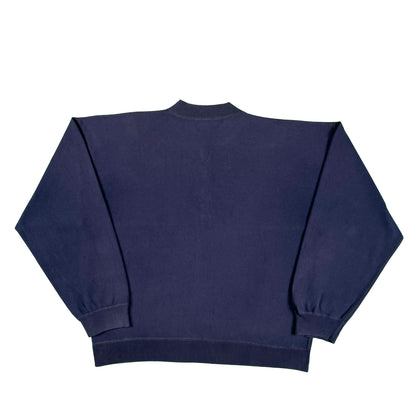 70s Euro Henley Sweatshirt- M