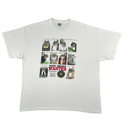 00s Ten Most Wanted Squirrels Tee- XXL