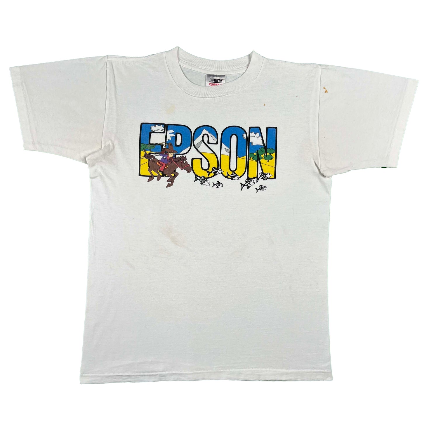 90s Epson Cowboy Tee- M