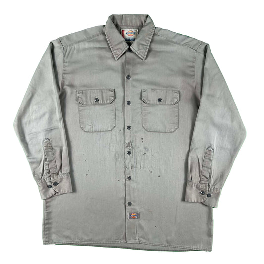 90s Perfectly Worn Dickies Work Shirt- L